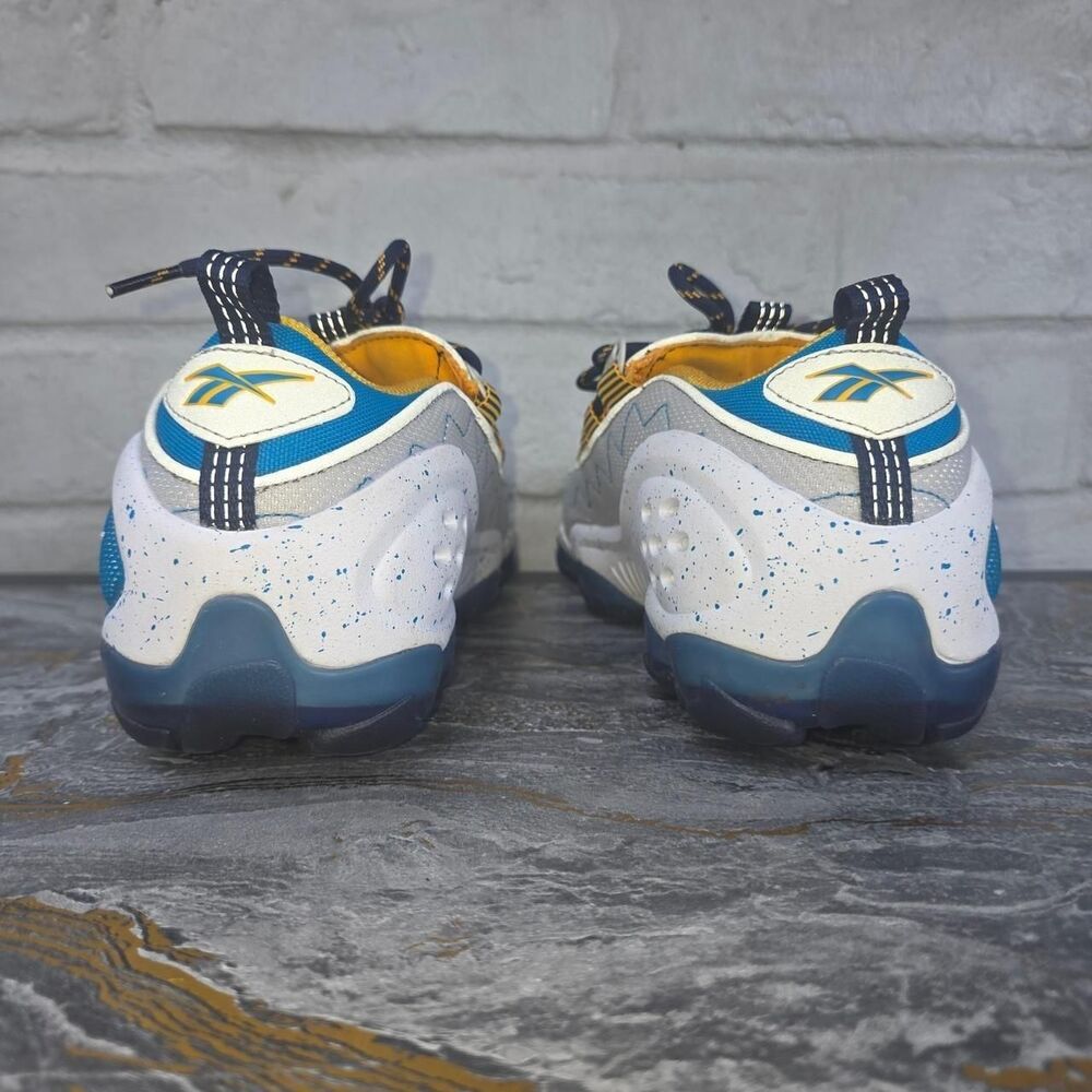 Reebok DMX Run 10 MU - Skull Grey / Navy / Yellow (DV5114) - Men’s Size 9.5 - Picture 6 of 8